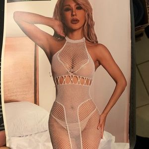 COPY - glow in dark in UV light bodystocking